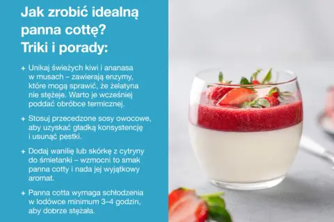 Idealna panna cotta w pucharku z musem truskawkowym. Przepis na ten deser jest prosty, a efekt zachwyca.